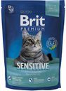 Сухой корм для кошек с чувствительным пищеварением Brit Premium Sensitive с ягненком, 300 г