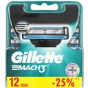 Сменные кассеты для бритвы Gillette Mach3, 12 шт.