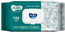 Влажные салфетки антибактериальные Aura Family, 144 шт