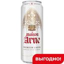 Пиво Maison Arne Premium Lager 4,8%, 430 мл
