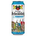 Пиво OTTO VON SCHROEDDER Weissbier, нефильтрованное безалкогольное, 0,5л