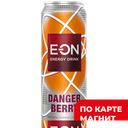 E-ON Energy Drink Напиток Danger Berry газ 0,45л ж/б:12