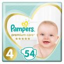 Подгузники Pampers Premium Care, Размер 4.9-14кг, 54 штуки