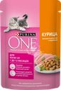 Корм влажный для котят PURINA ONE Kitten с курицей и морковью в соусе, 75г