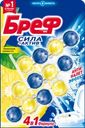 Блок для унитаза БРЕФ Сила-Актив Лимонная свежесть, 3x50г