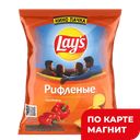 LAYS Чипсы рифленые Паприка 225г:14