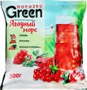 Морс ягодный МОРОЗКО GREEN c клюквой, брусникой и красной смородиной, 
300г