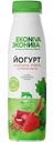 Йогурт питьевой Эконива c клубникой, ревенем и семенами льна 2,5%, 300 г
