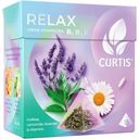 Чай зелёный Curtis Relax мелисса-лаванда-ромашка-лепестки цветов листовой, 15х1.7г