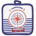 Прихватка Wellness Компас цвет: синий/красный/белый, 17×17 см