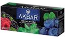 Чай Akbar Лесные ягоды чёрный ароматизированный в пакетиках, 25x1.5г