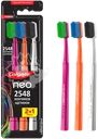 Зубная щетка COLGATE Neo 2548 кончиков щетинок, средней жесткости, 2+1, 3шт