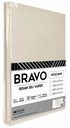 Простыня 1.5-спальная Bravo поплин цвет: светло-бежевый, 150×215 см