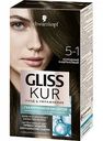 Краска для волос уход и увлажнение Gliss Kur 5-1 холодный каштановый