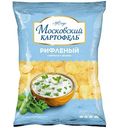Чипсы картофельные Московский картофель Сметана-зелень рифленые, 120г