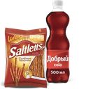 Вместе выгоднее Напиток Добрый Кола + палочки Saltletts соленые классические 