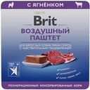 Влажный корм для собак мини пород с чувствительным пищеварением Brit ягненок воздушный паштет, 100г