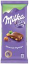 Шоколад Milka молочный с цельным фундуком, 90 г