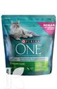 Корм PURINA ONE сухой с индейкой-цельными злаками для взрослых кошек 1,5кг