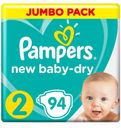 Подгузники Pampers New Baby для новорожденных 2 (4-8 кг), 94 шт