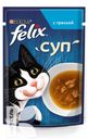 Корм PURINA FELIX суп для взрослых кошек с треской 48г