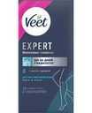 Восковые полоски для чувствительной кожи ног и рук Veet Expert с маслом миндаля, 12шт.