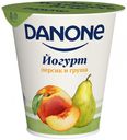 Йогурт Danone персик груша 2.8%, 260 г