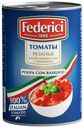 Томаты резаные Federici в собственном соку с базиликом, 400 г