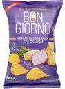 Чипсы картофельные Bon Giorno карамелизированный лук с сыром, 90 г