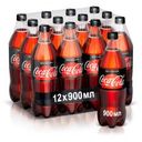 Напиток сильногазированный Coca-Cola Zero, пластик, 900 мл (12 шт)