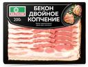 Бекон Велком Двойное копчение сырокопченый нарезка, 200г