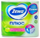 Туалетная бумага Zewa Плюс Яблоко, 2 слоя 4 рулона
