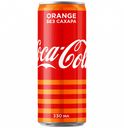 Напиток безалкогольный Coca-Cola апельсин без сахара газированный, 330мл