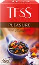 Чай черный TESS Pleasure с ароматом тропических фруктов и растительными компонентами байховый, листовой, 200г