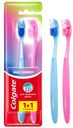 Зубная щетка Colgate Массажер 1+1 средняя жесткость