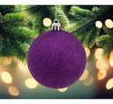 Ёлочное украшение Шар фиолетовый, 8см