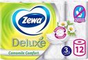 Бумага туалетная ZEWA Deluxe 3-слоя Ромашка, 12шт