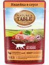 Корм влажный Nature's Table Индейка в соусе для кошек 85г