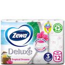 Бумага туалетная Zewa Deluxe белая 3 слоя, 12шт