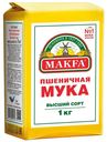 Мука Makfa пшеничная хлебопекарная высший сорт 1 кг