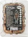 Сельдь Марти тихоокеанская слабосоленая филе-кусочки в масле c луком 180г