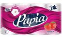 Туалетная бумага Papia Клубничная мечта 3 слоя, 8шт