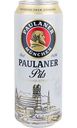 Пиво Paulaner Pils светлое фильтрованное 4,8 % алк., Германия, 0,5л