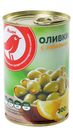 Оливки АШАН с лимоном, 300 г