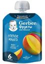 Пюре фруктовое Gerber спелое манго, 90 г