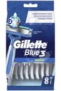 Бритва Gillette Blue Simple3 одноразовая, 8шт