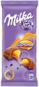 Шоколад Milka молочный с карамельной начинкой, 90 г