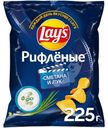 Чипсы картофельные Lay's Рифленые Сметана и лук 225г