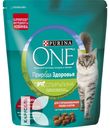 Корм PURINA ONE Природа Здоровья сухой с говядиной для стерилизованных кошек 680г