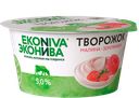 Творожок ЭКОНИВА малина-земляника, 5%, 125г